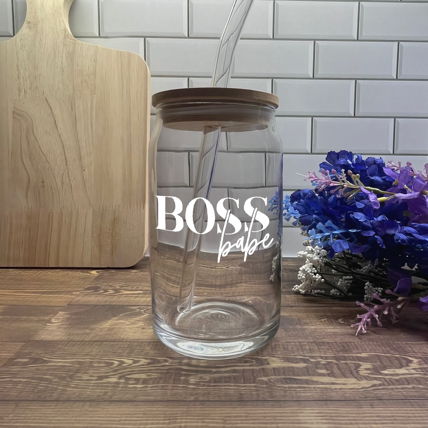Boss Babe Glass Cup