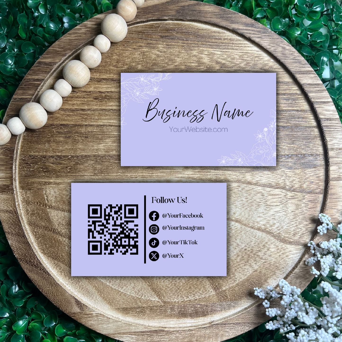 Purple Business Cards