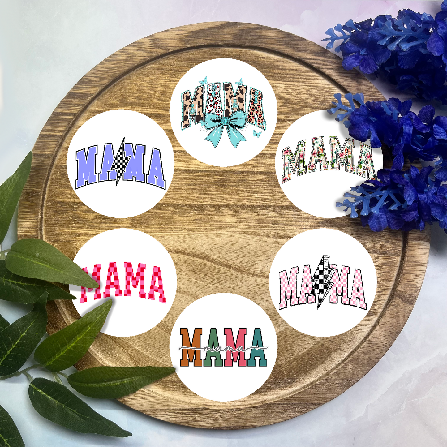 Mama Cardstock Rounds- 6 Pack