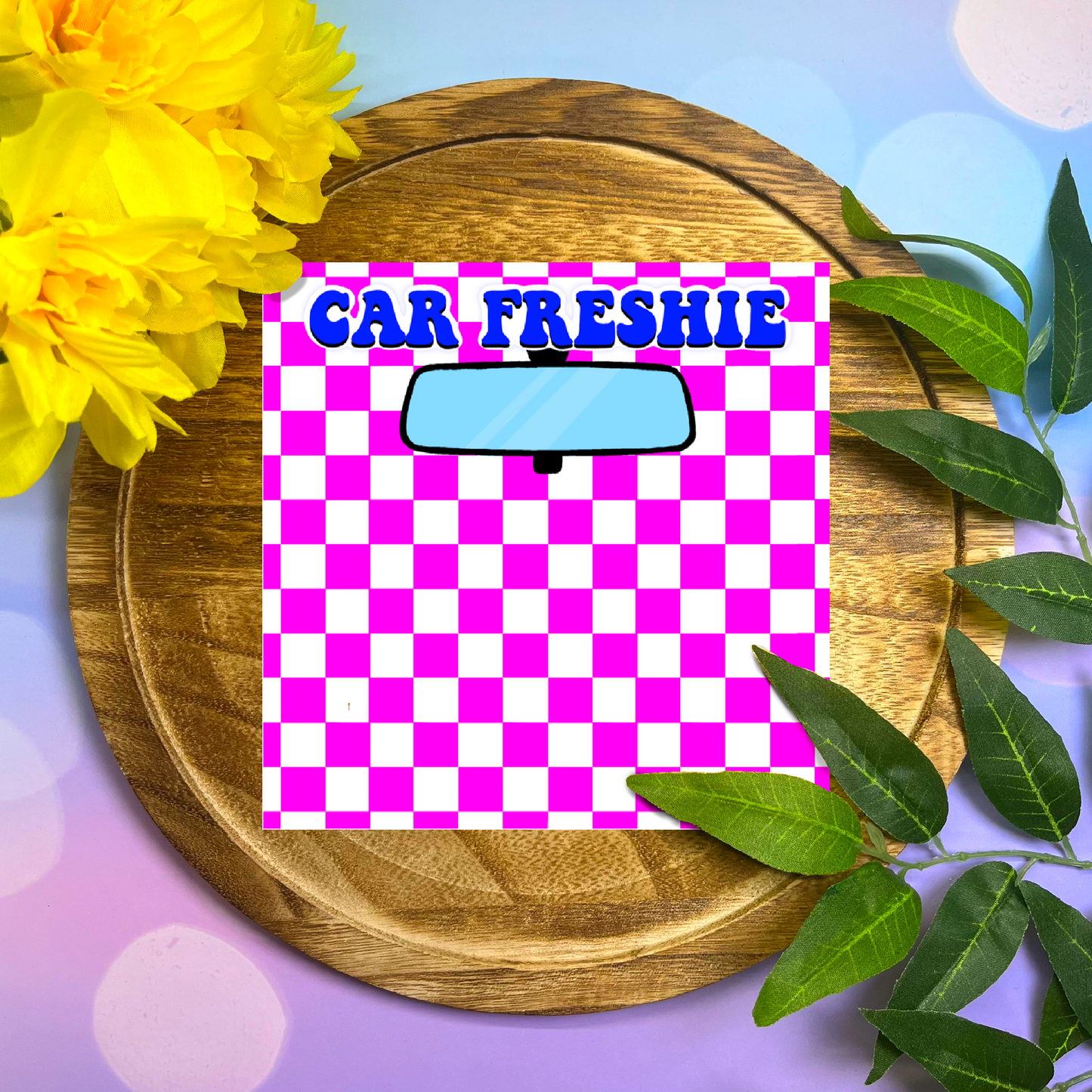 Checkered Freshie Insert