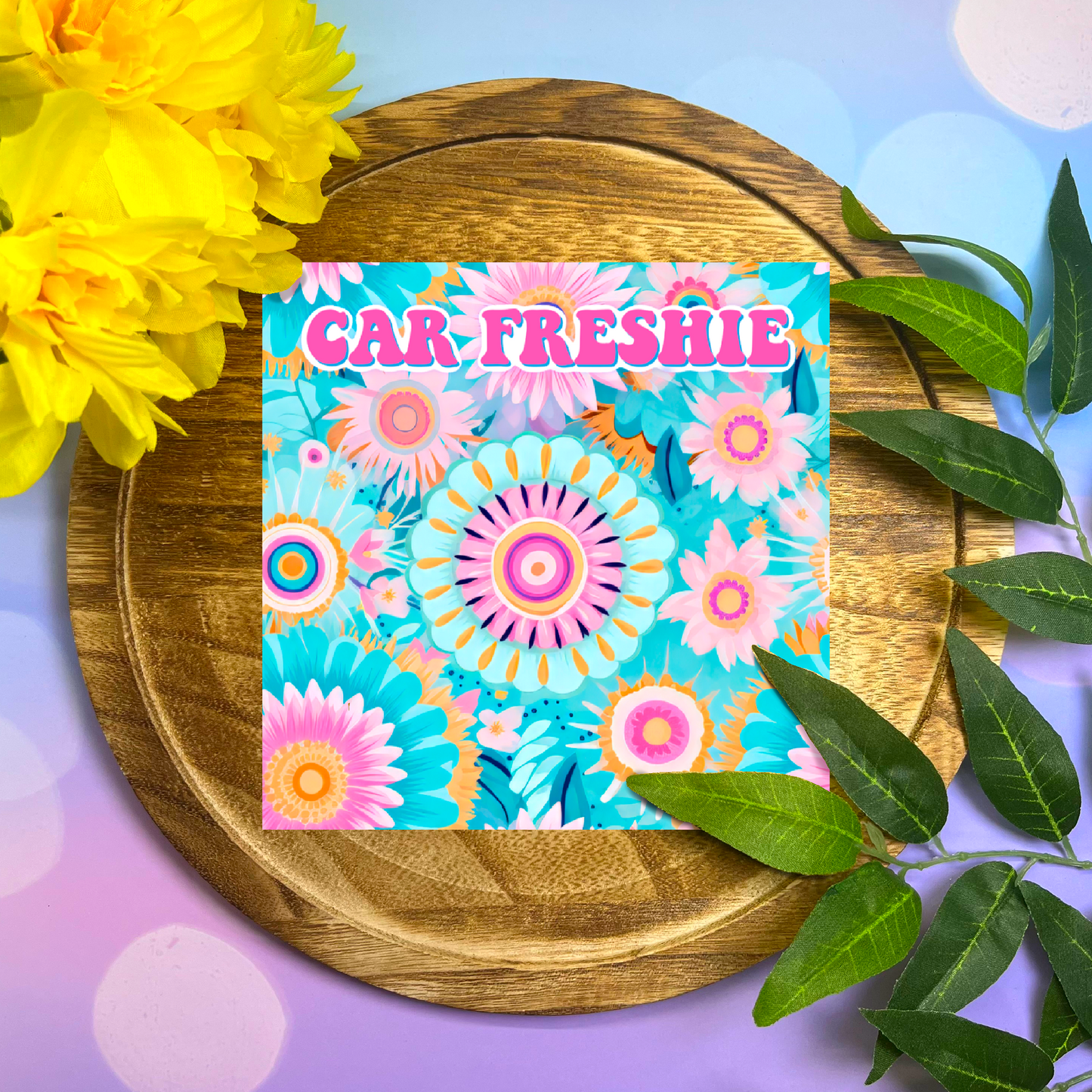Pastel Flower Freshie Insert