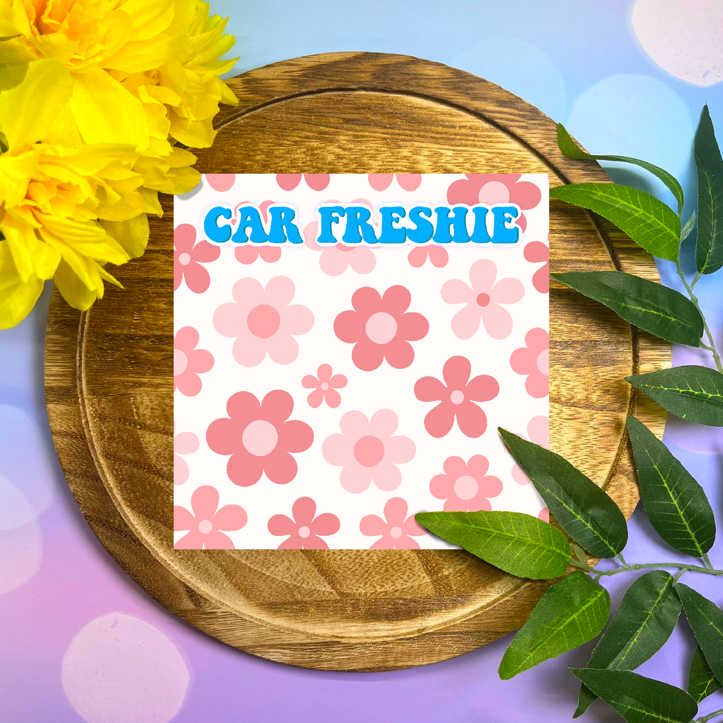 Pink Flower Freshie Insert