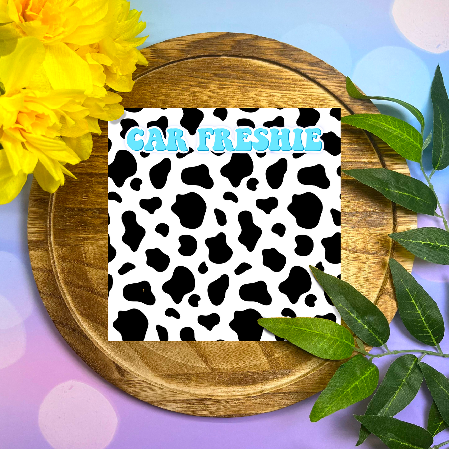 Cow Print Freshie Insert