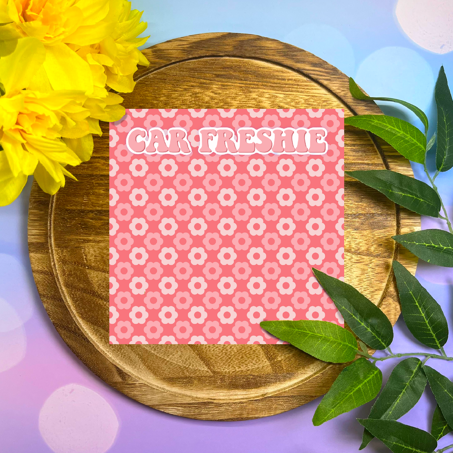 Pink Flower Freshie Insert