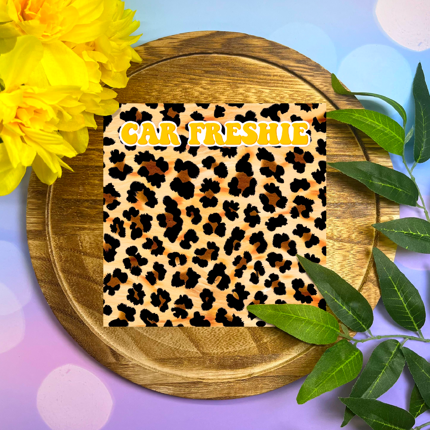 Leopard Print Freshie Insert