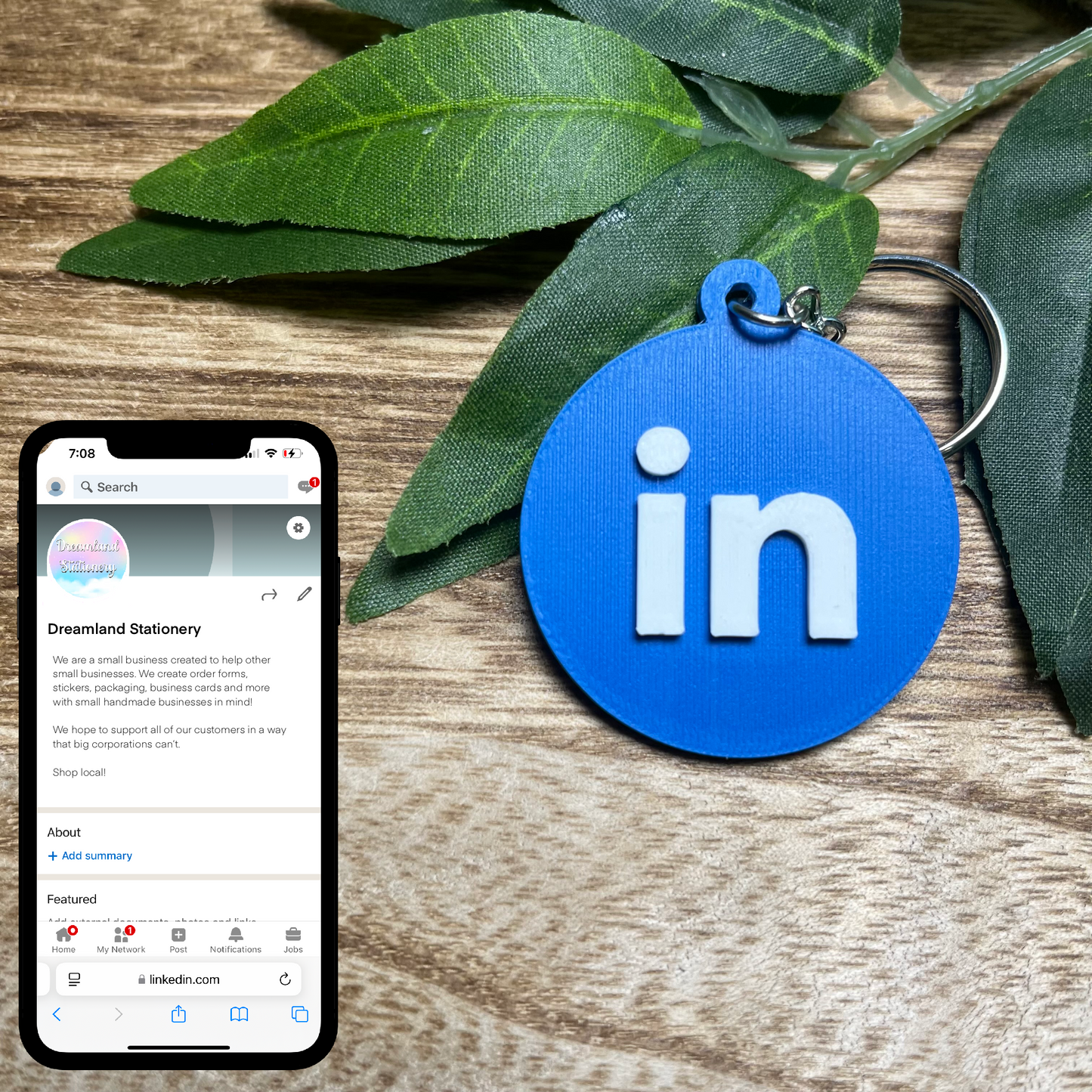 Linkedin Smart Keychain