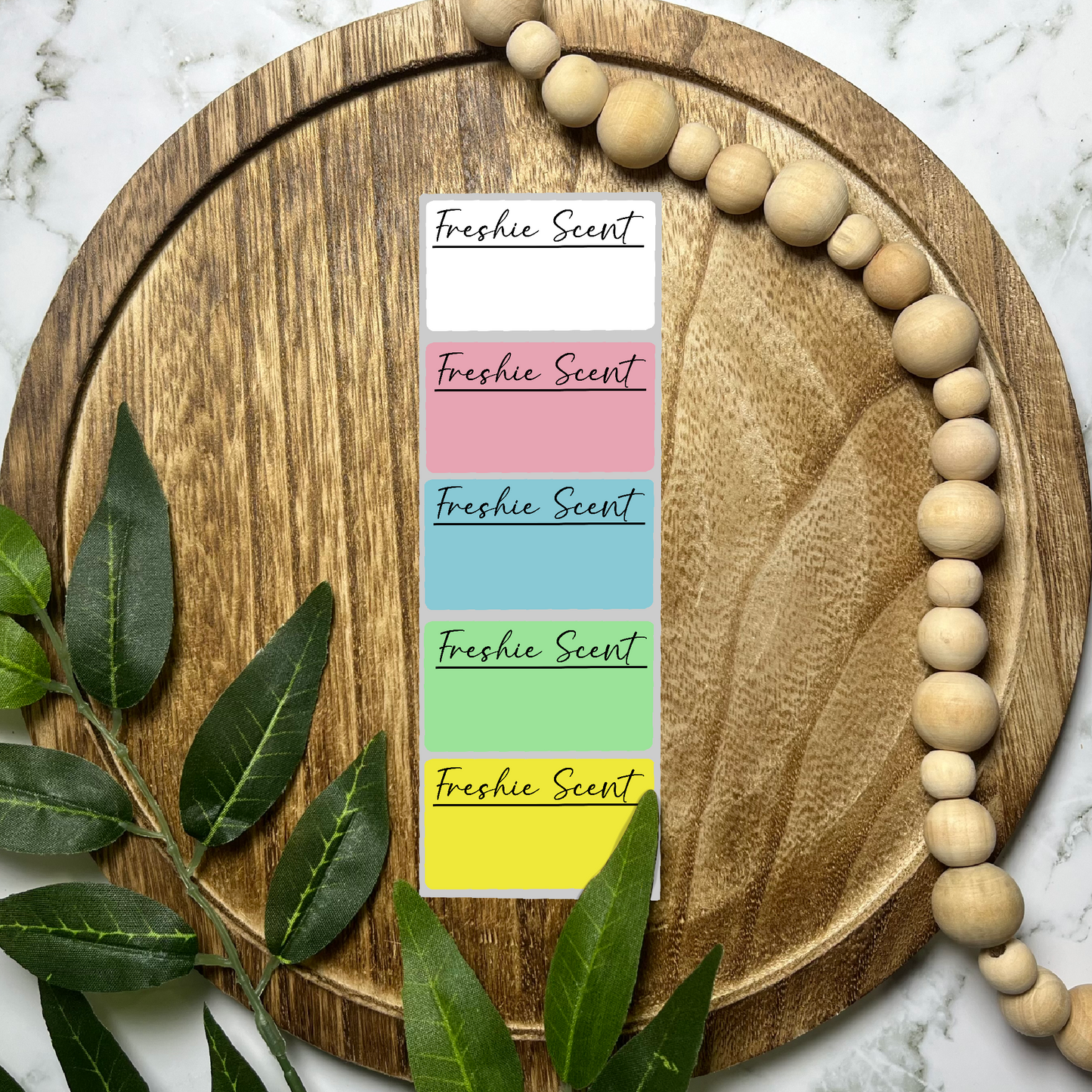 Freshie Scent Packaging Sticker (100 count-1.25x2.25 Stickers)