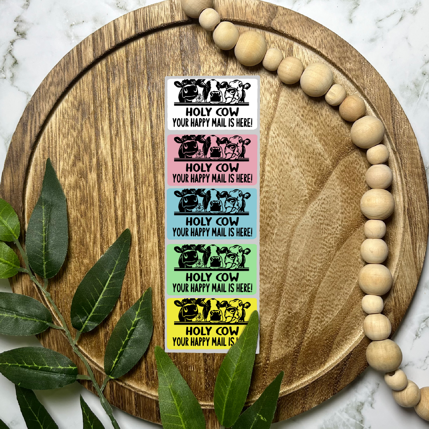 Holy Cow Packaging Sticker (100 count-1.25x2.25 Stickers)