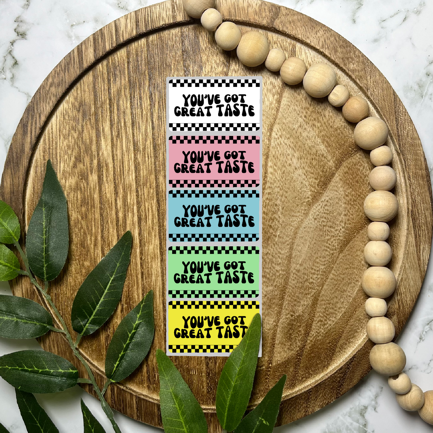 You've Got Great Taste Packaging Sticker (100 count-1.25x2.25 Stickers)