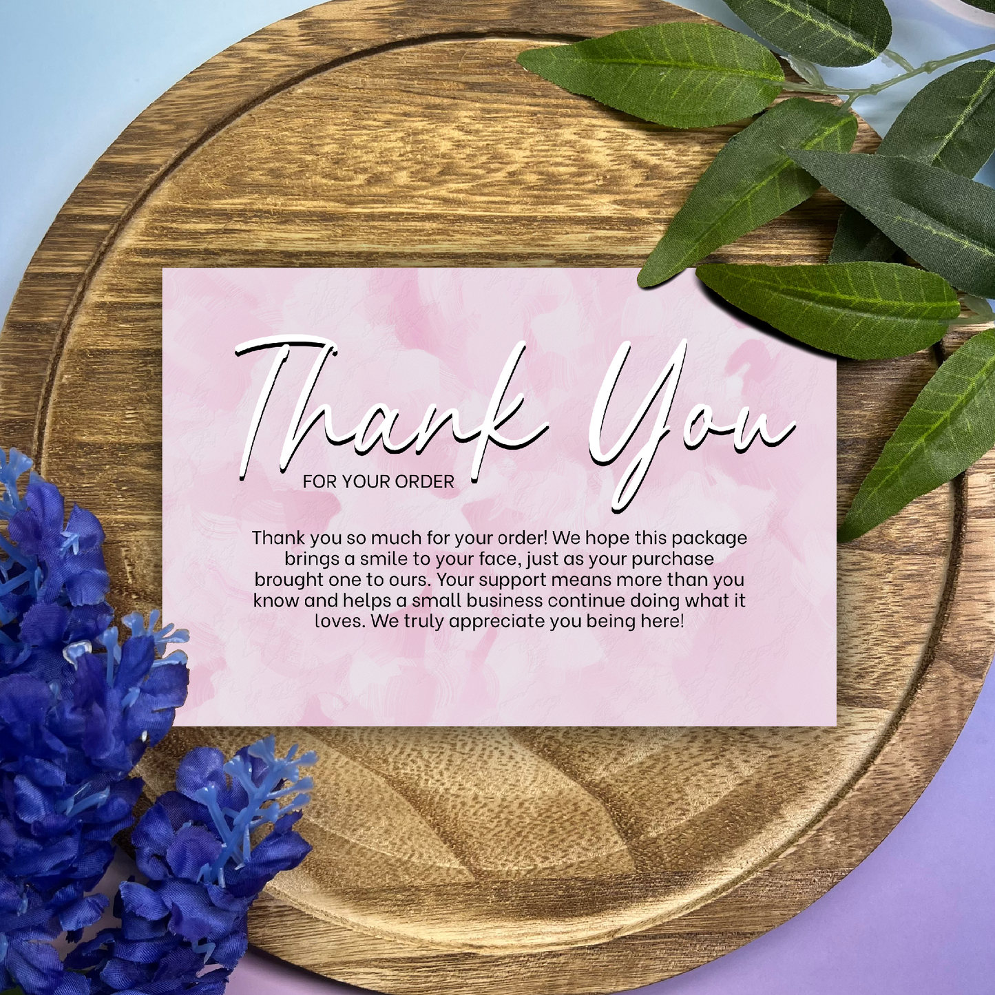 Pink Thank You Cards