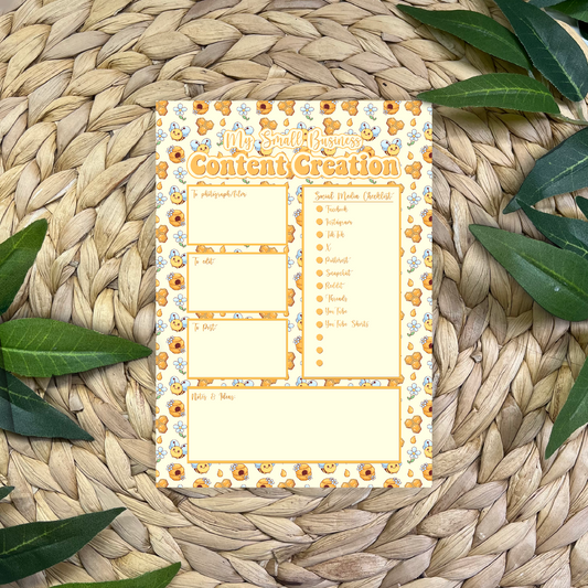 Small Business Content Creation Planner