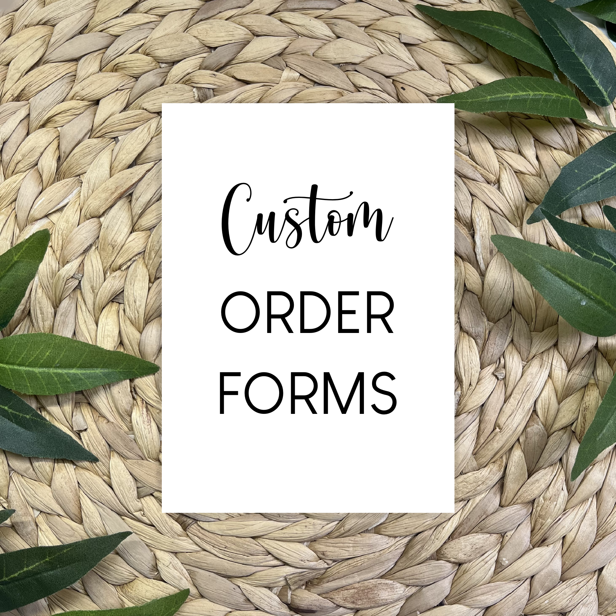 Custom Mat Order Form Custom Order Form Pad – Dreamland Stationery