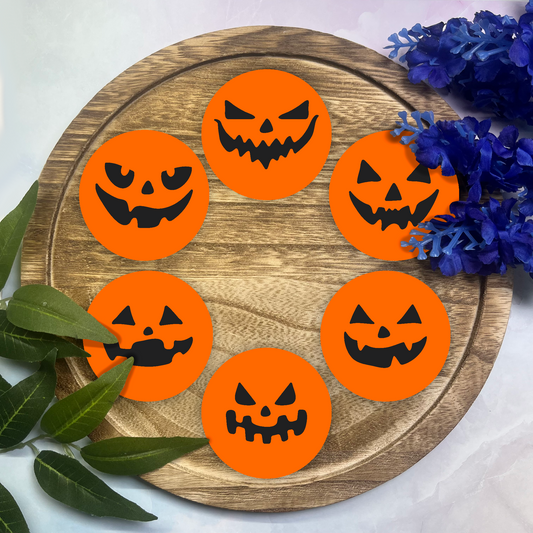 Halloween Cardstock Rounds- 6 Pack