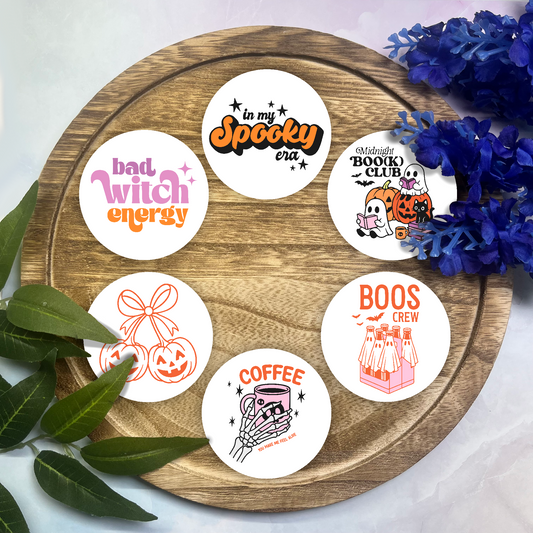 Halloween Cardstock Rounds- 6 Pack