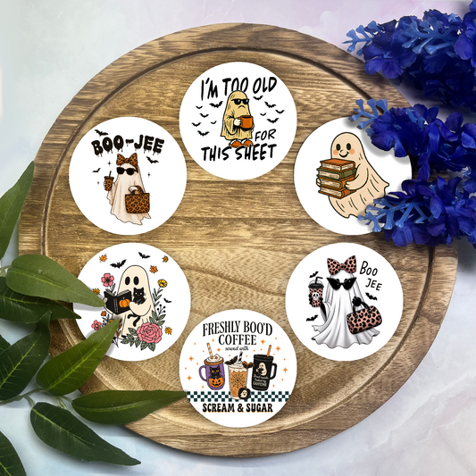 Halloween Cardstock Rounds- 6 Pack