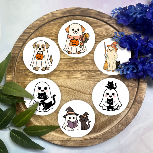 Halloween Cardstock Rounds- 6 Pack