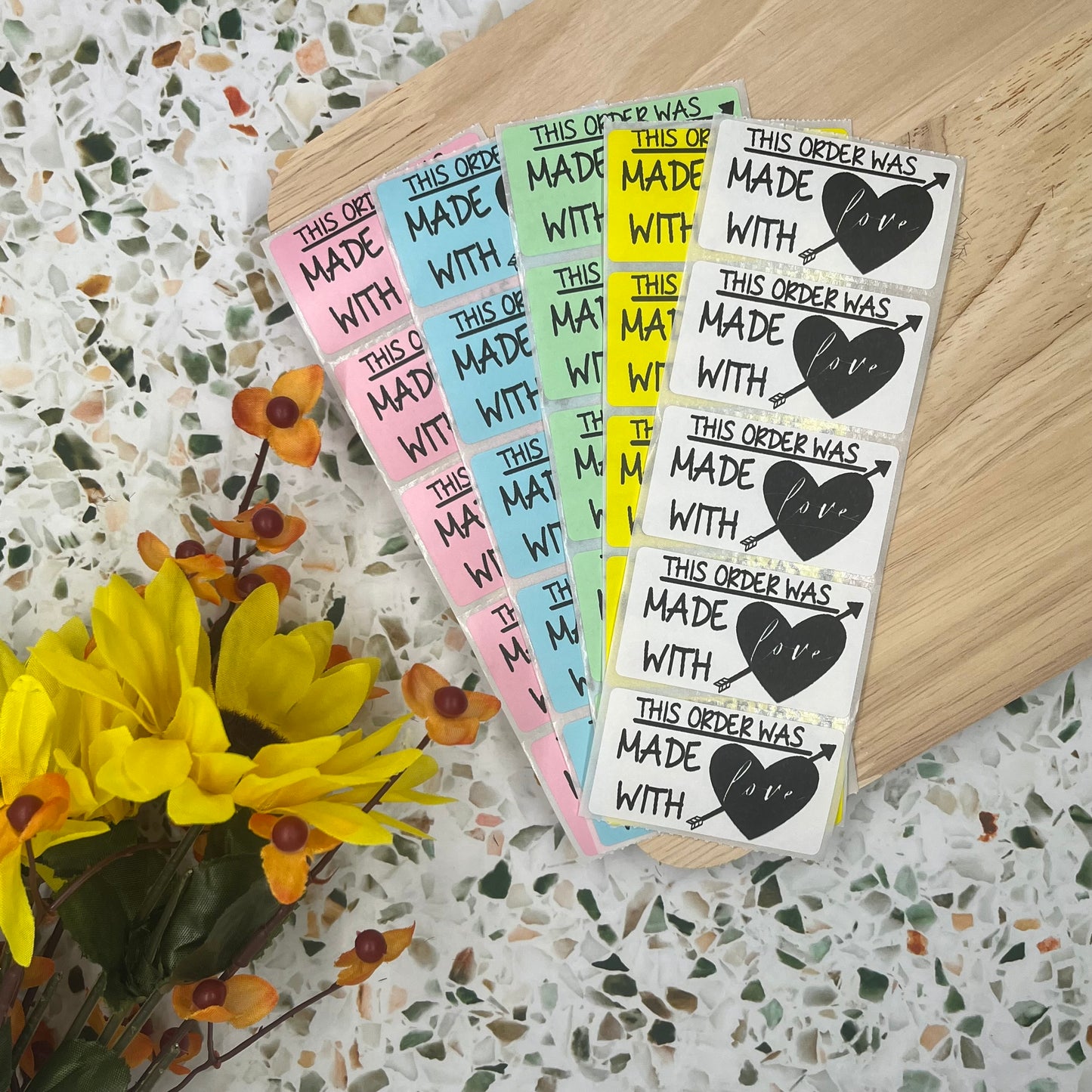 Made with Love Packaging Sticker