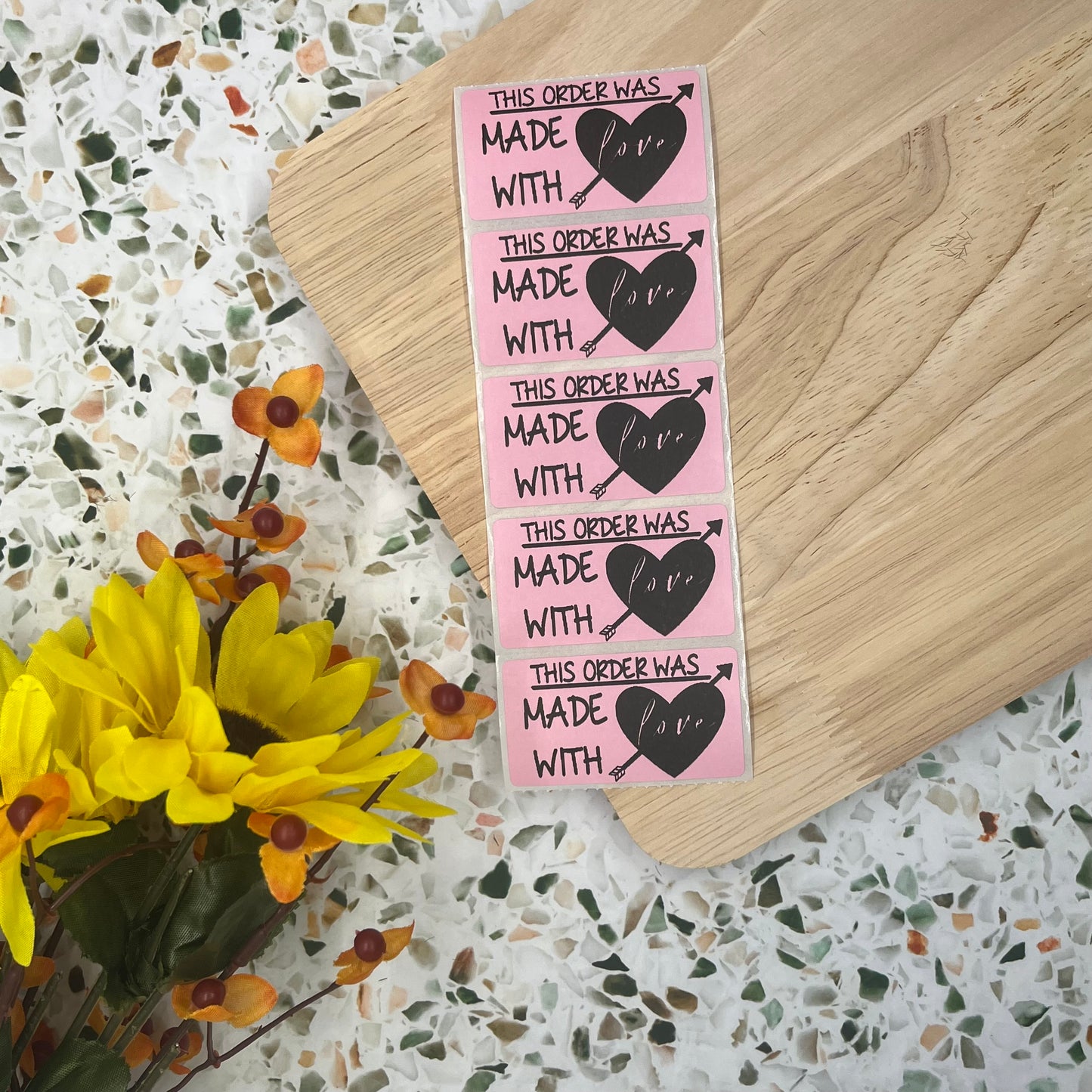 Made with Love Packaging Sticker