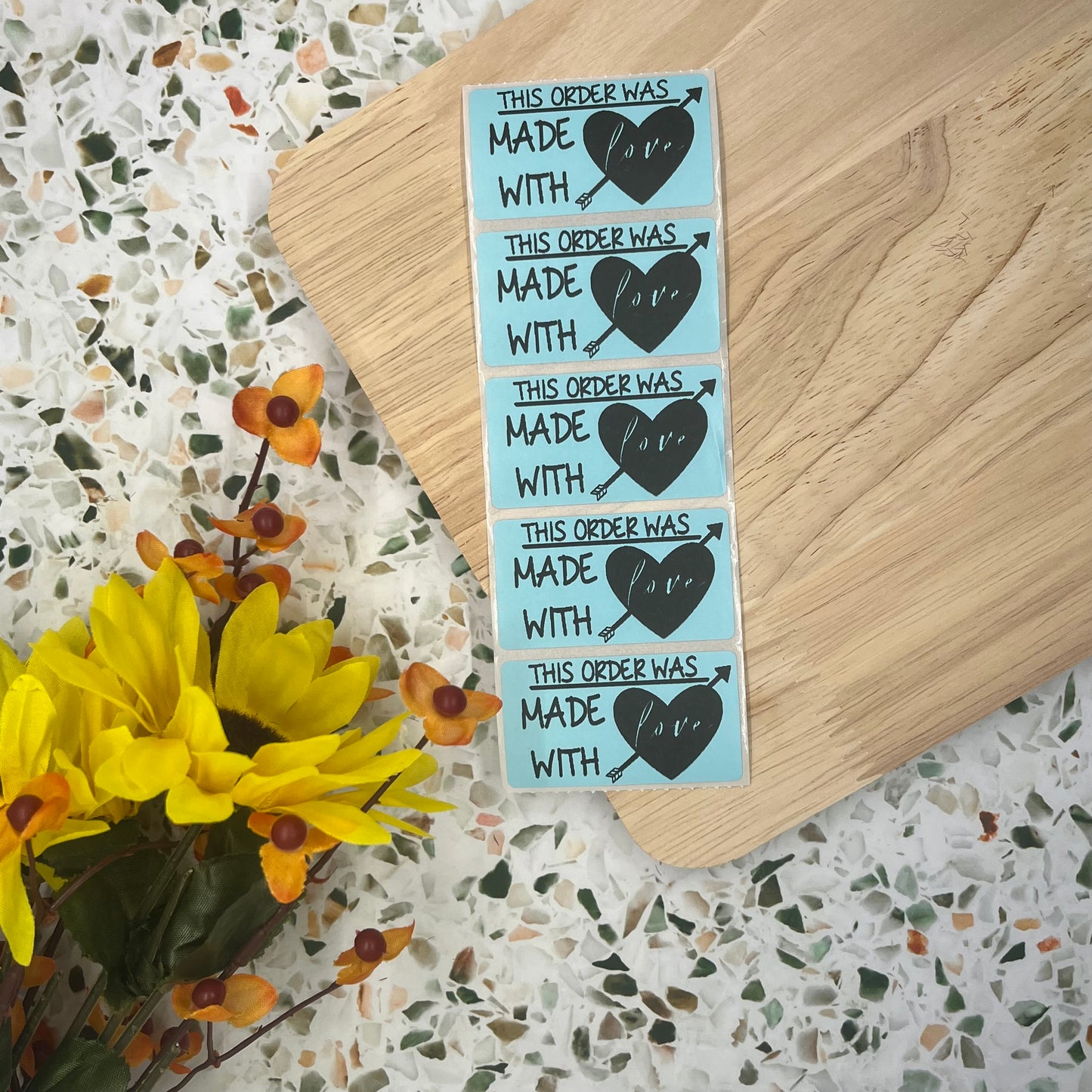 Made with Love Packaging Sticker