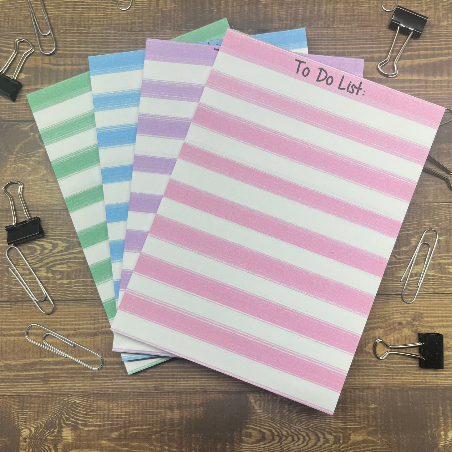 Striped To Do List Memo Pad