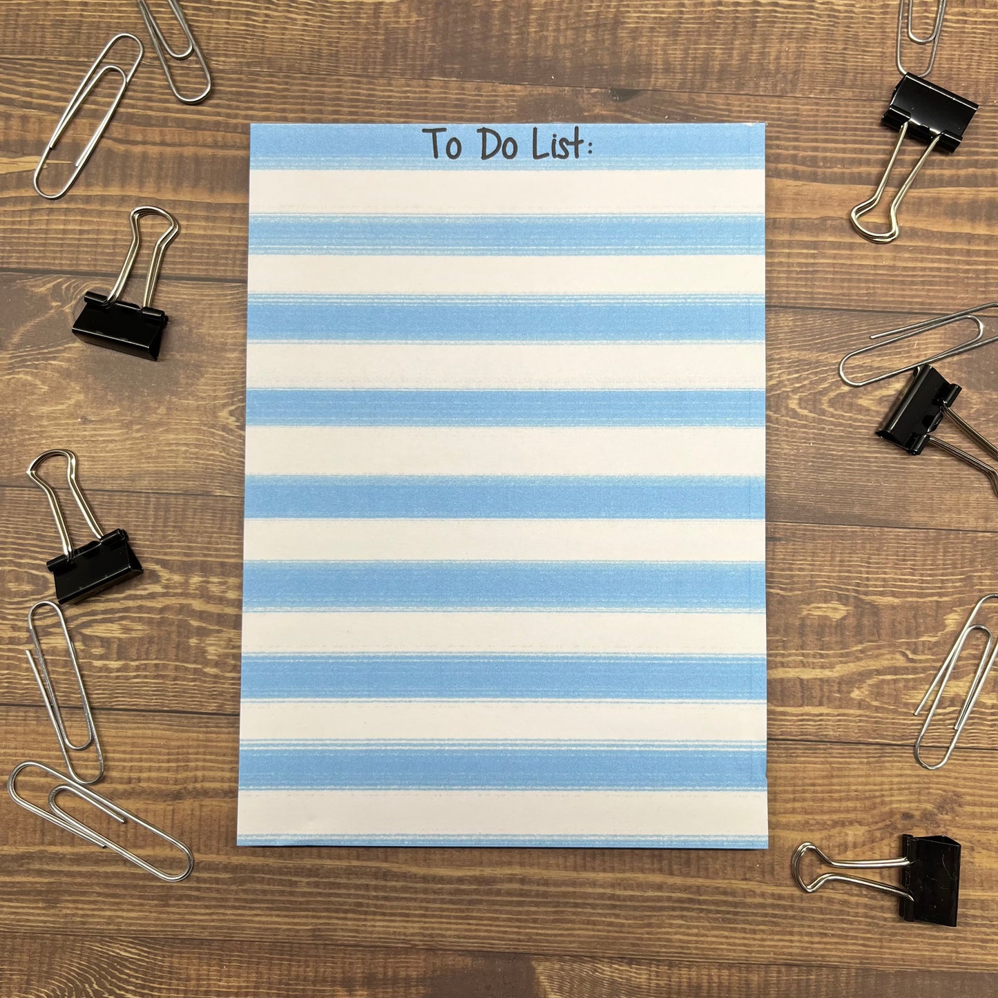 Striped To Do List Memo Pad