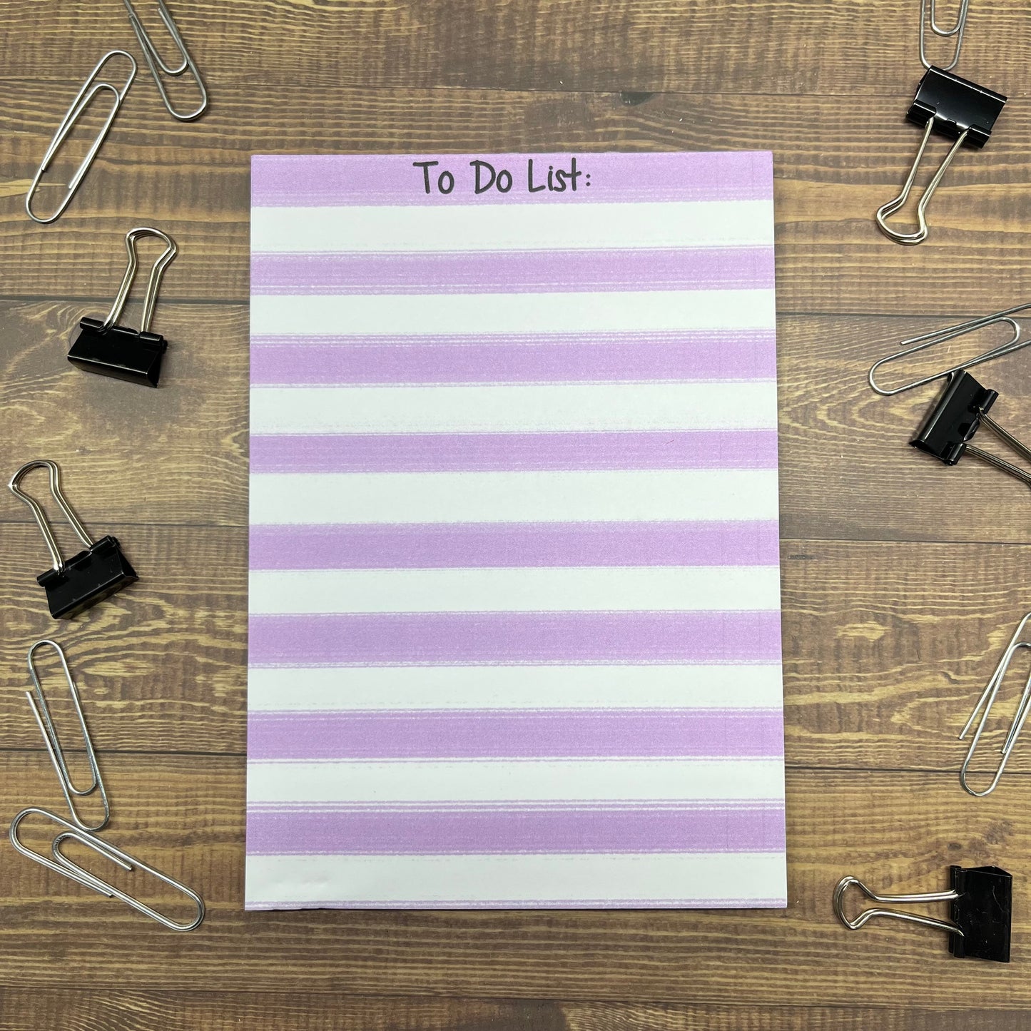 Striped To Do List Memo Pad