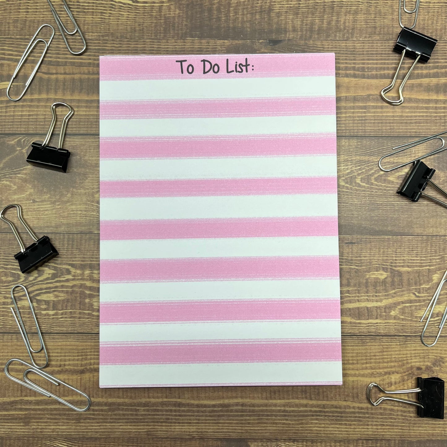 Striped To Do List Memo Pad