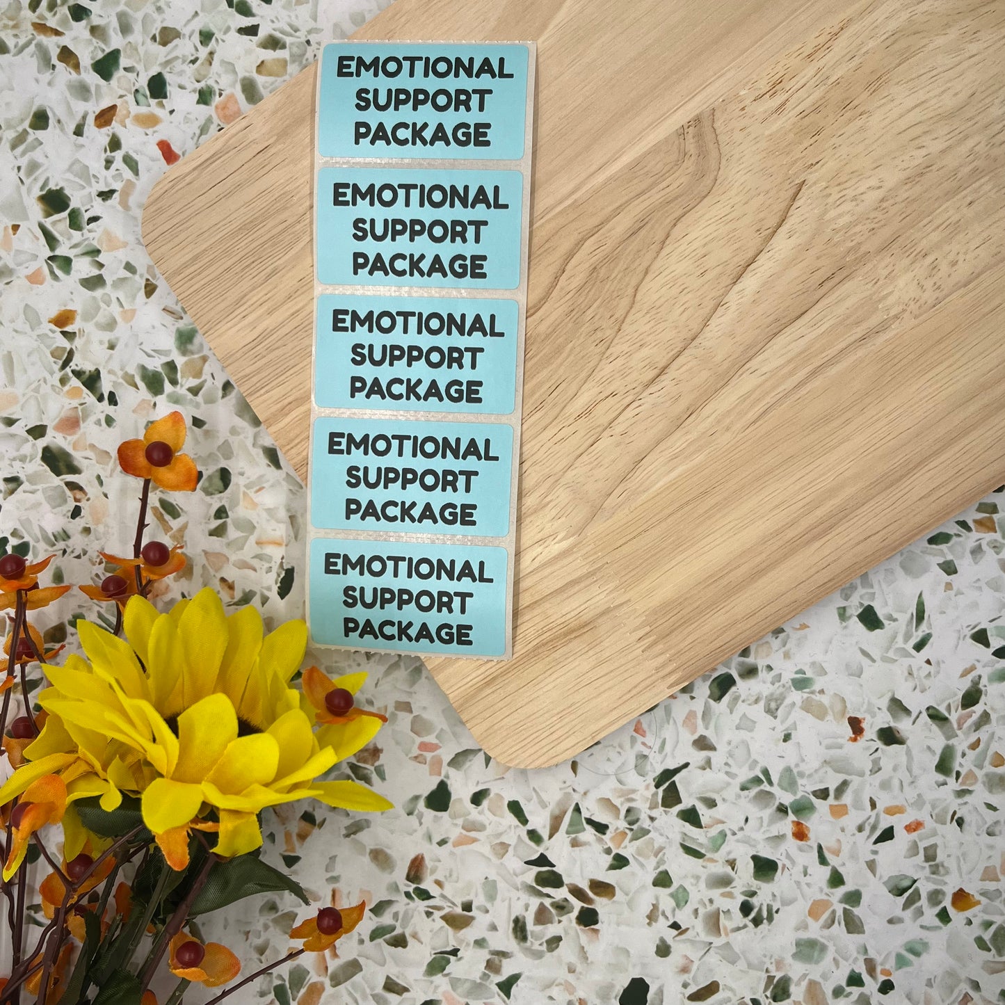 Emotional Support Package Packaging Sticker