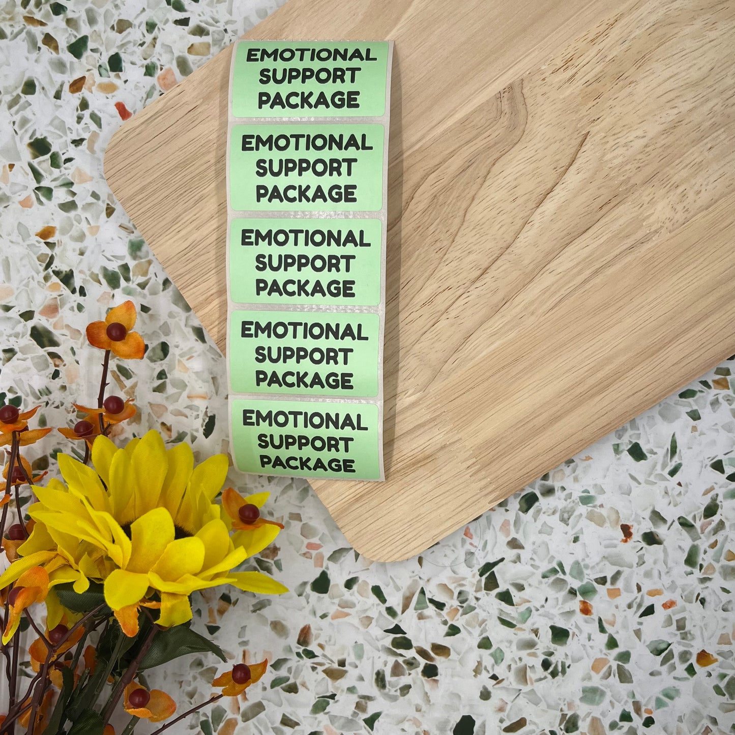 Emotional Support Package Packaging Sticker