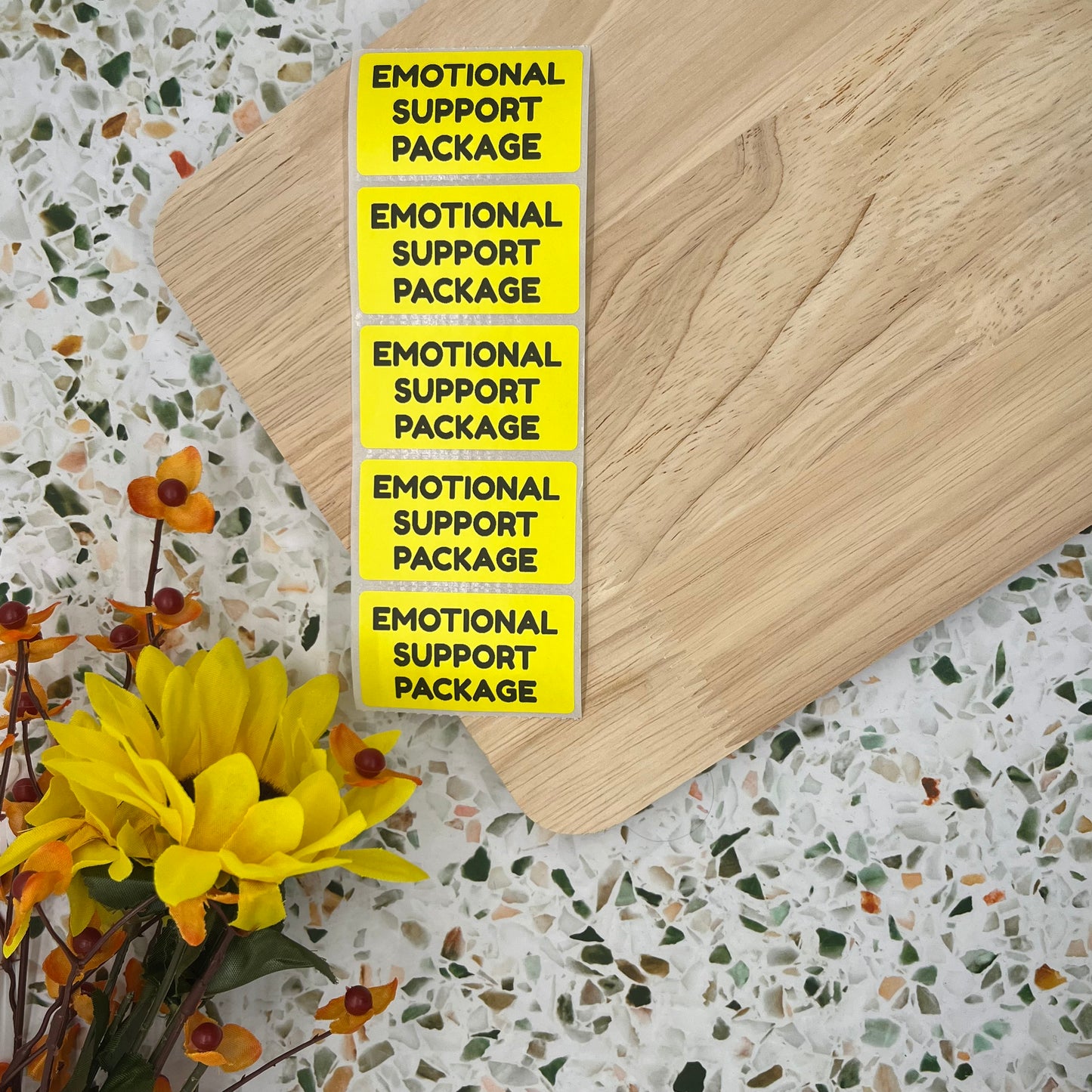 Emotional Support Package Packaging Sticker