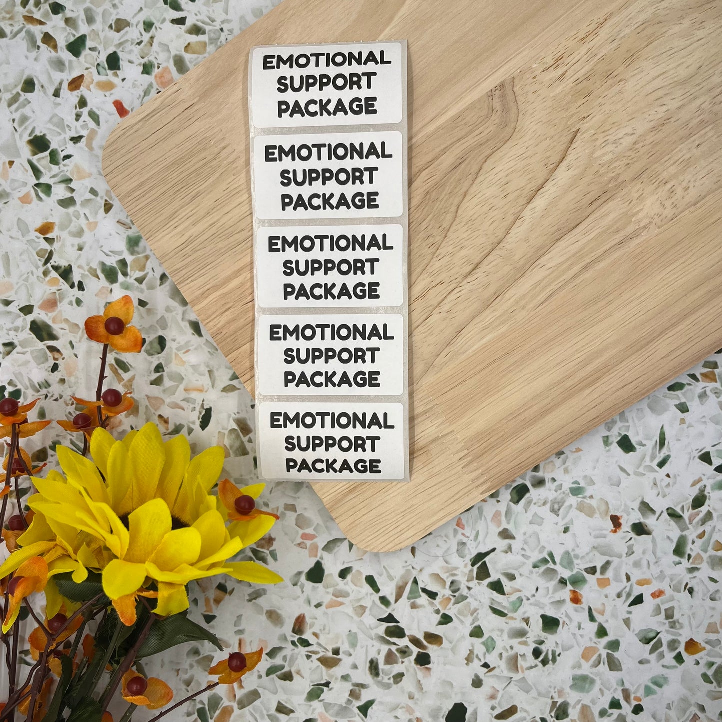 Emotional Support Package Packaging Sticker