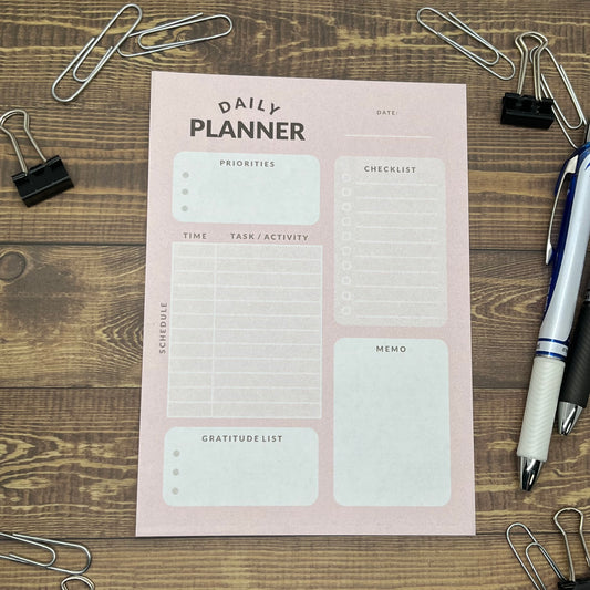 Detailed Daily Planner Memo Pad