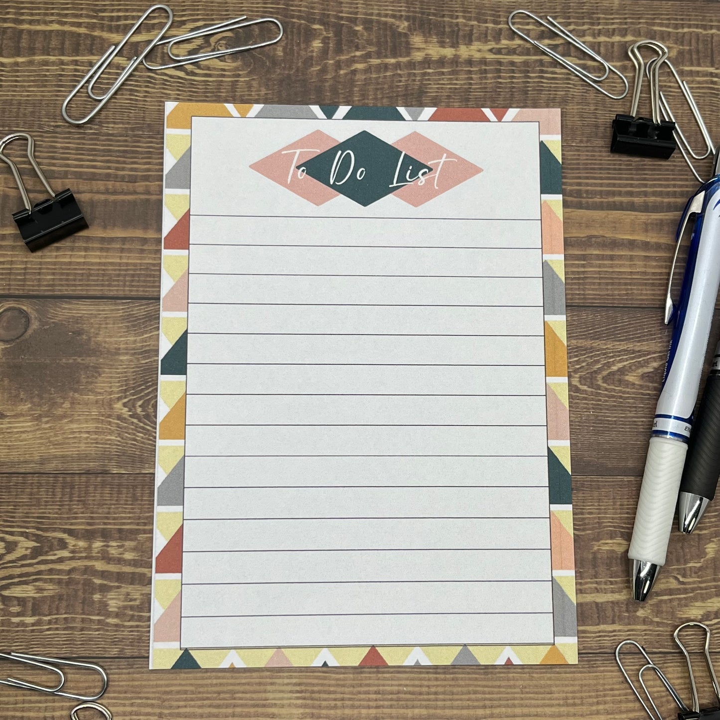 Geometric To Do List Memo Pad