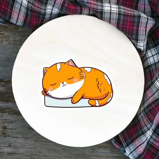 Sleepy Cat Sticker