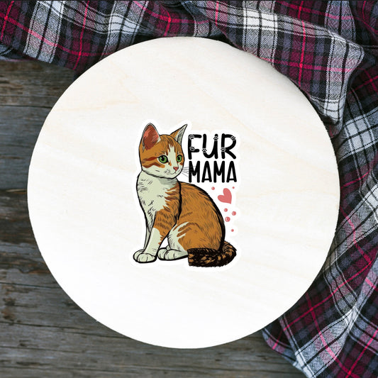 Fur Mama Cat Sticker