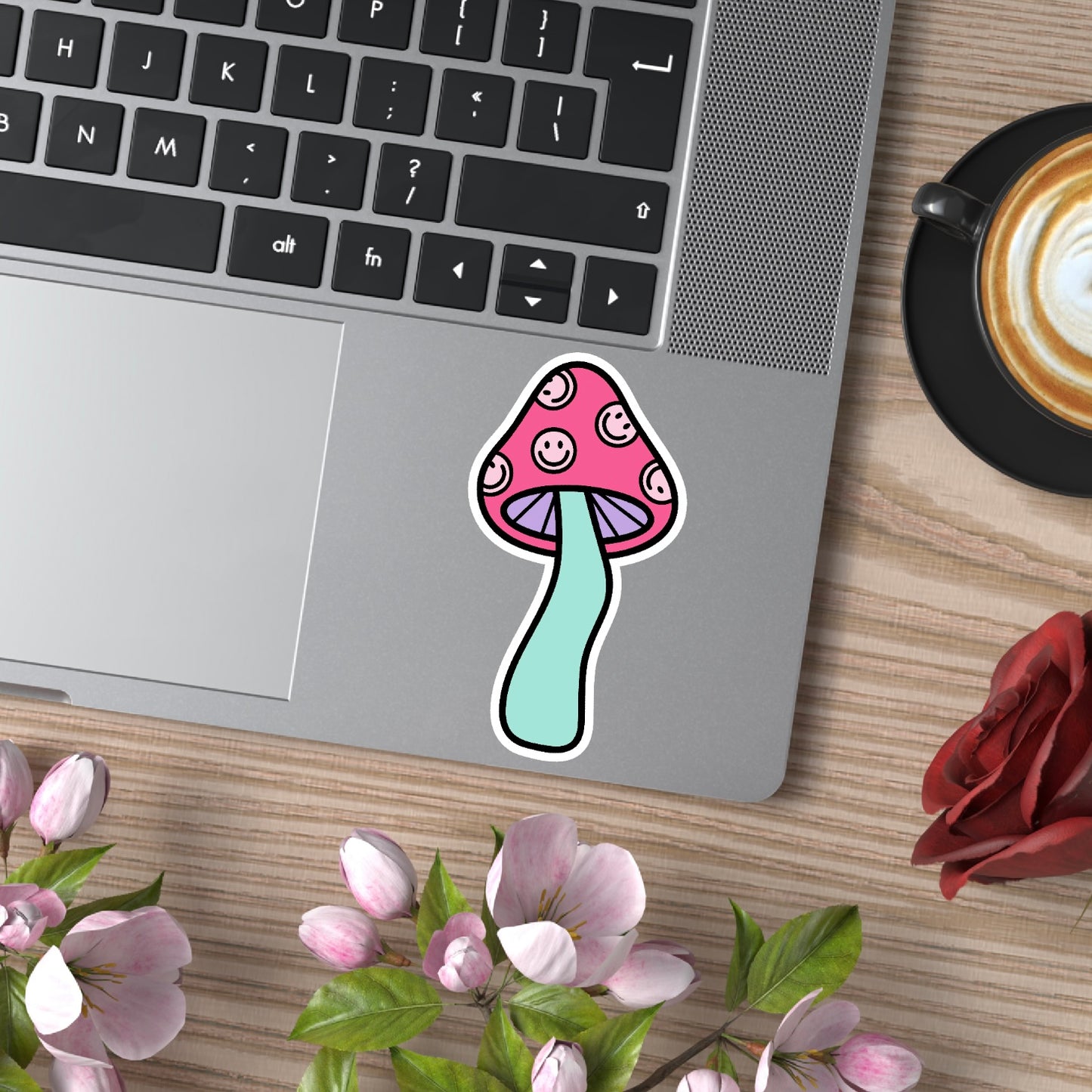 Happy Mushroom Sticker