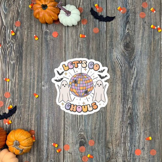 Let's Go Ghouls Halloween Sticker