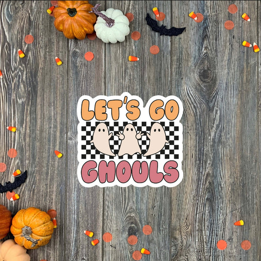 Let's Go Ghouls Halloween Sticker