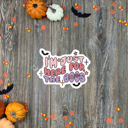 Just Here for the Boos Halloween Sticker