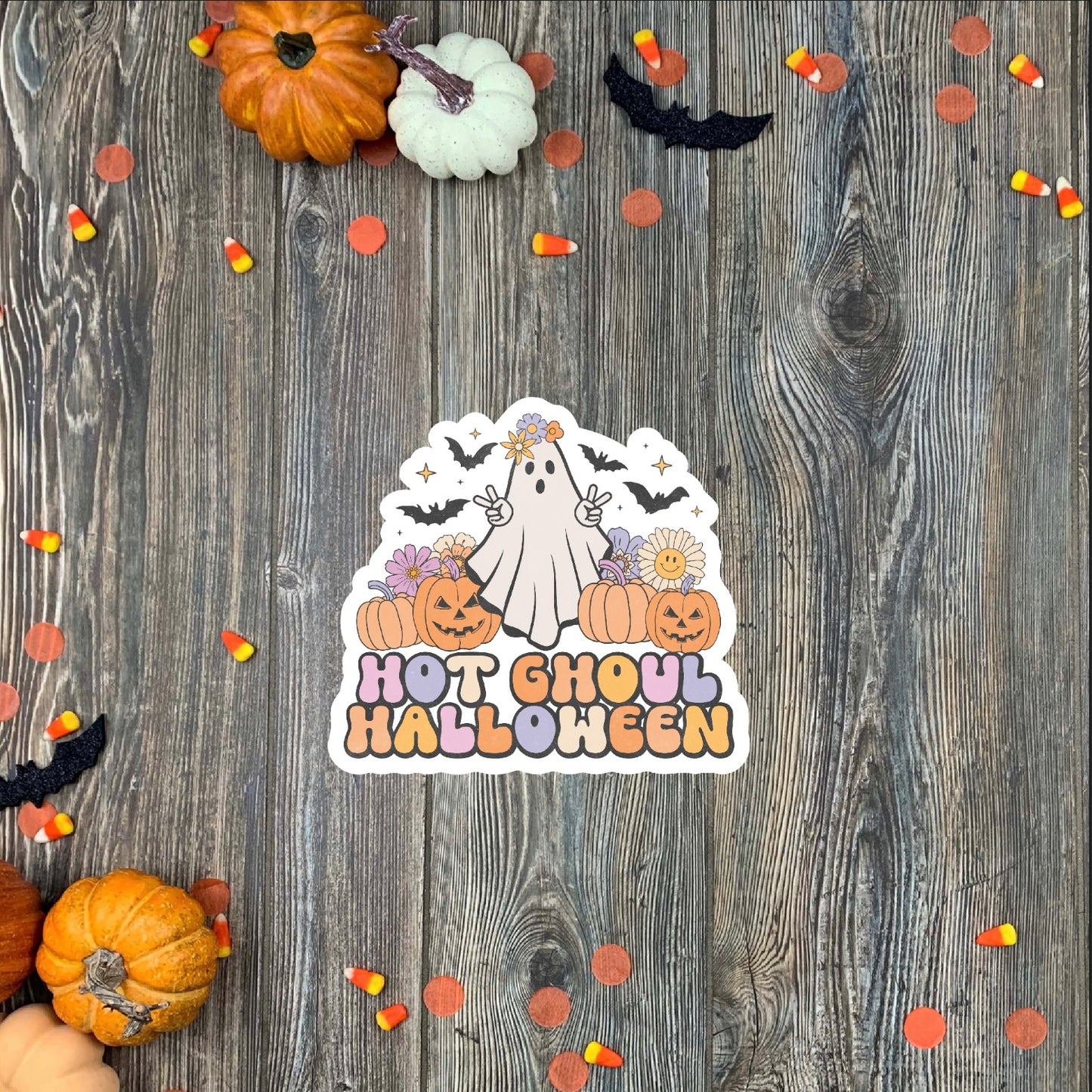 Hot Ghoul Halloween Sticker