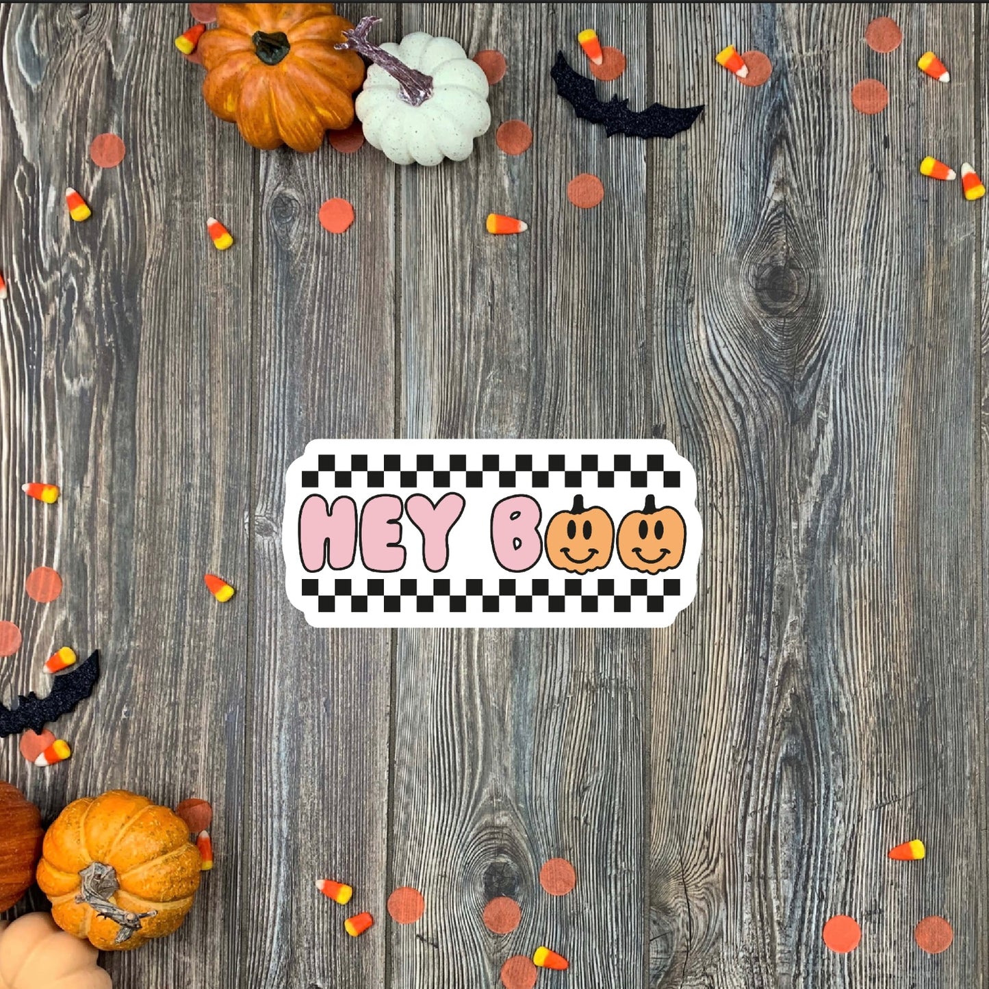 Hey Boo Halloween Sticker