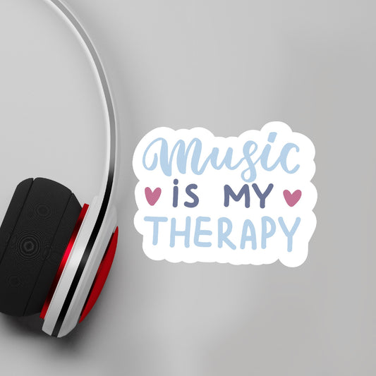 Music is my Therapy Sticker