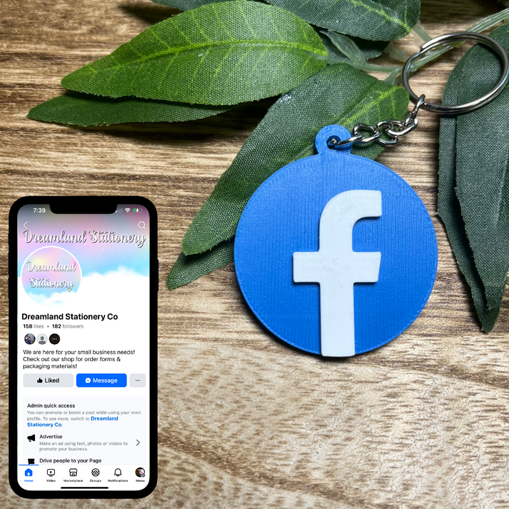 Facebook Smart Keychain – Dreamland Stationery