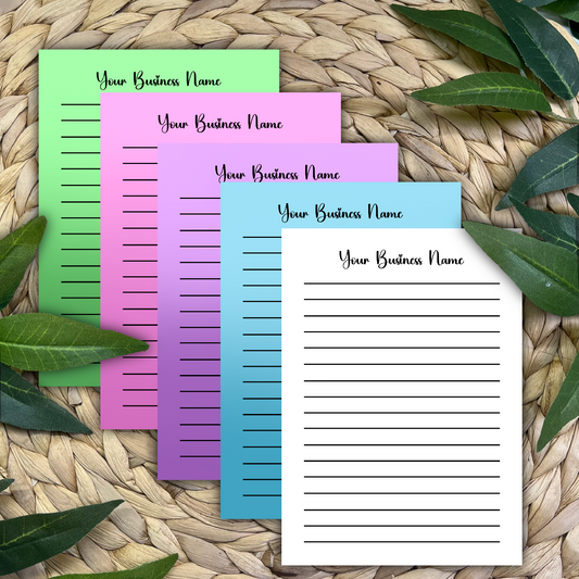 Personalized Small Business Notepad