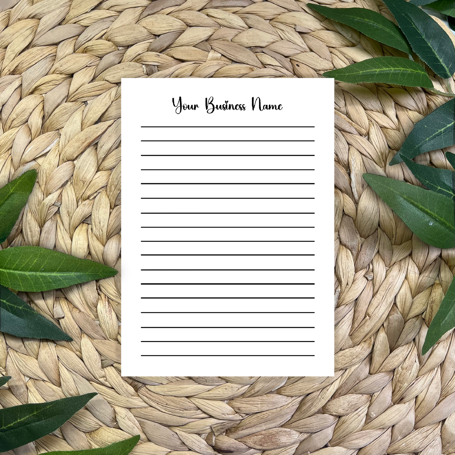 Personalized Small Business Notepad