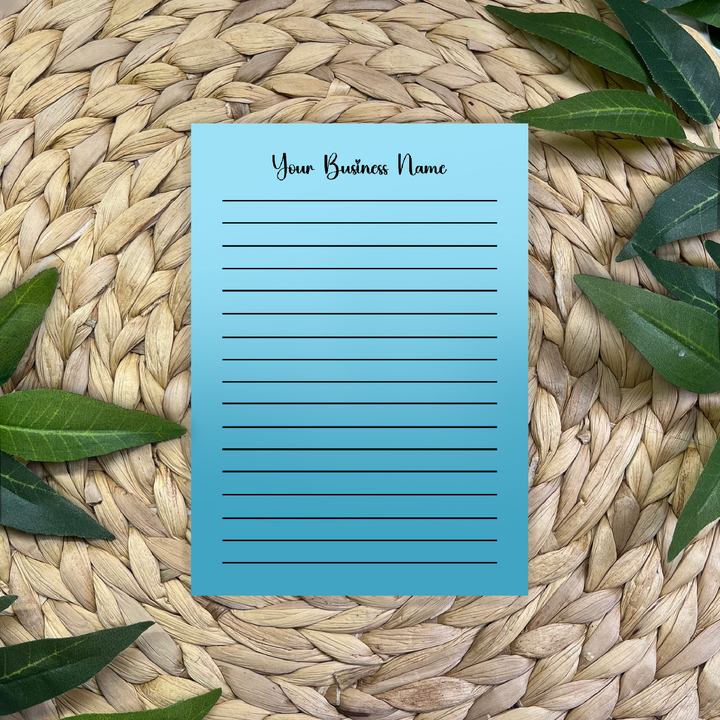 Personalized Small Business Notepad