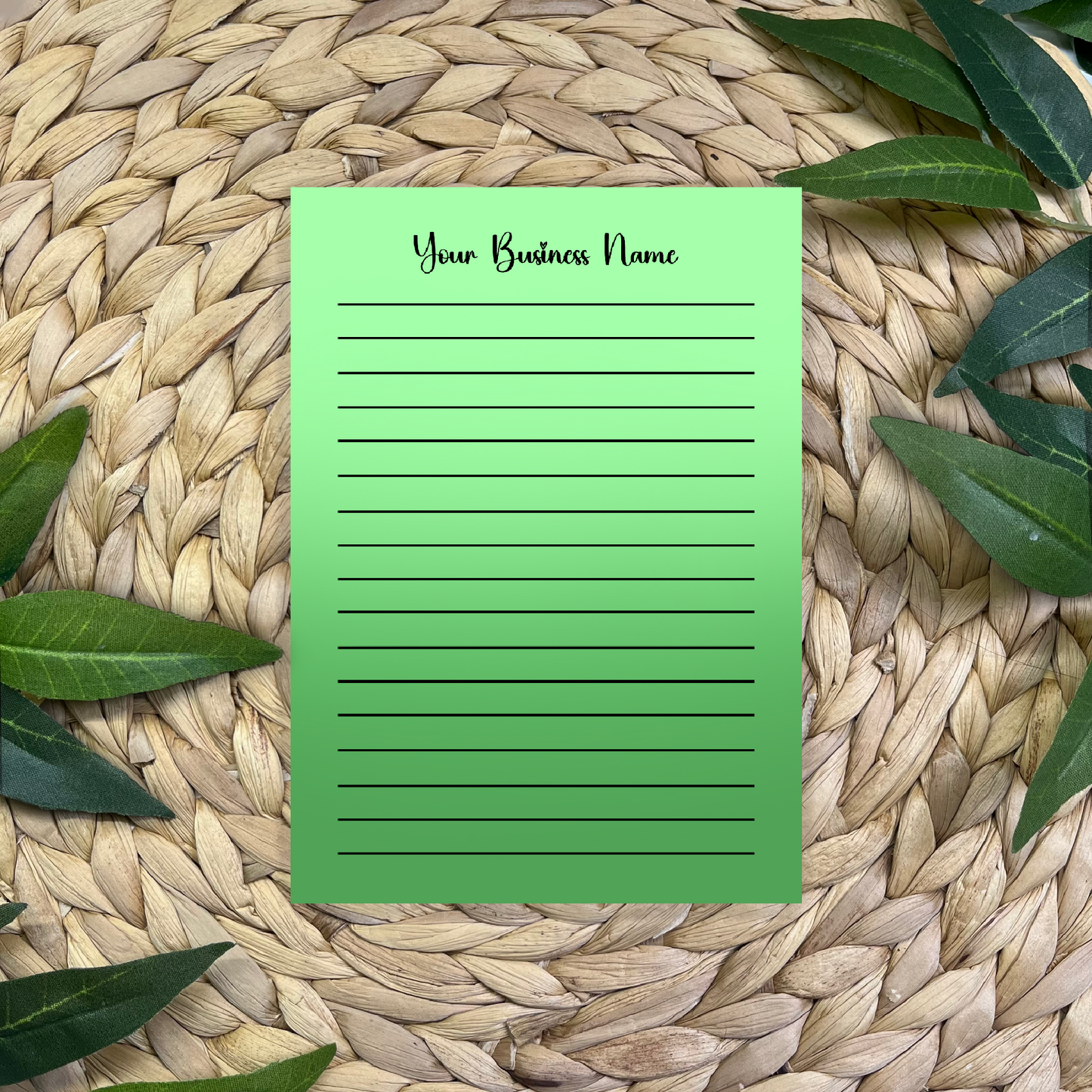 Personalized Small Business Notepad