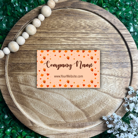 Personalizable Fall Business Cards