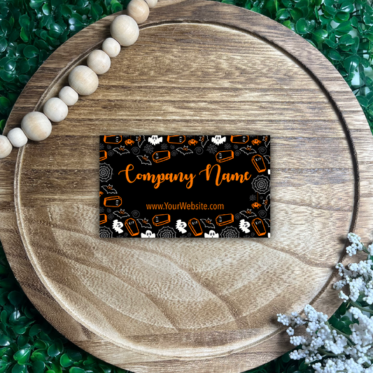 Personalizable Halloween Business Cards