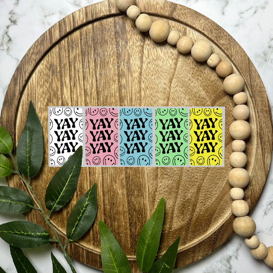 Yay Packaging Sticker (100 count-1.25x2.25 Stickers)
